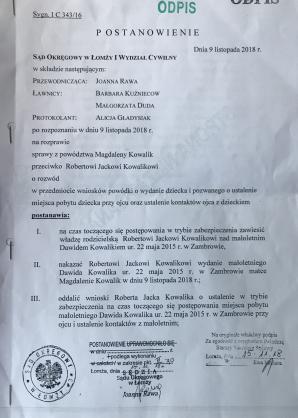[VIDEO] TOGI BEZ SUMIEŃ: Dlaczego zlekceważył matkę, uprowadzonego przez narkomana 3,5 letniego dziecka, Prezes Sądu Rejonowego w Zambrowie Tomasz Makaruk? Czy boi się Roberta K., którego brat jest poszukiwany listem gończym za handel narkotykami?