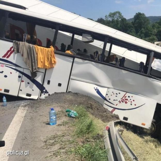 Wypadek na Zakopiance. Ranne dzieci